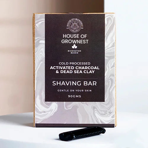 Activated Charcoal and Dead Sea Clay Shaving Bar
