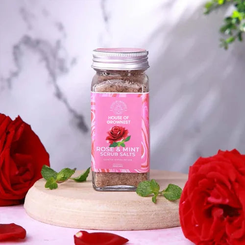 Rose & Mint Bath Scrub Salt