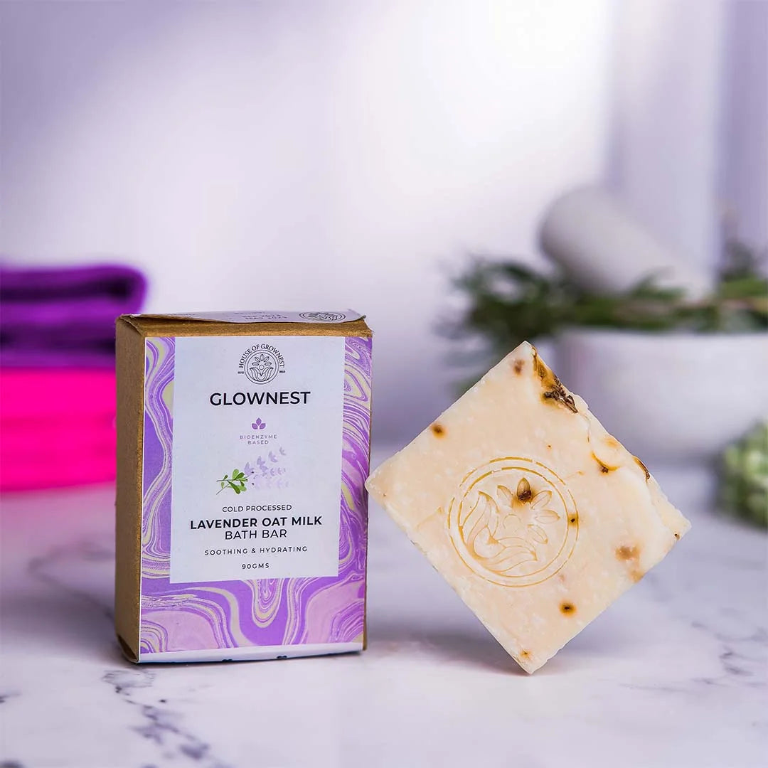 Bioenzyme Based Cold Pressed- Lavender Oat Milk Bath Bar