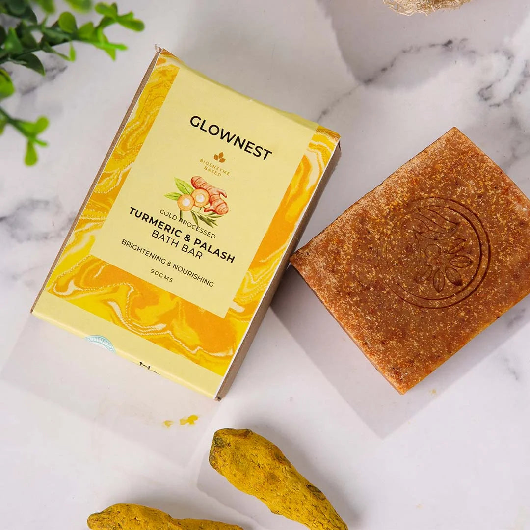 Bioenzyme Based Cold Pressed- Turmeric Palash Bath Bar