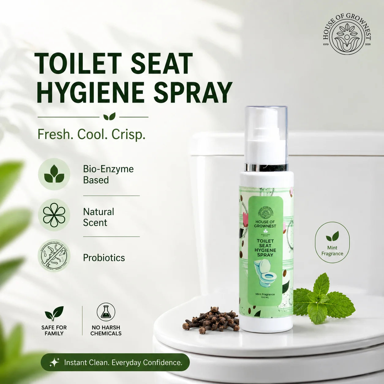 Toilet Seat Hygiene Spray