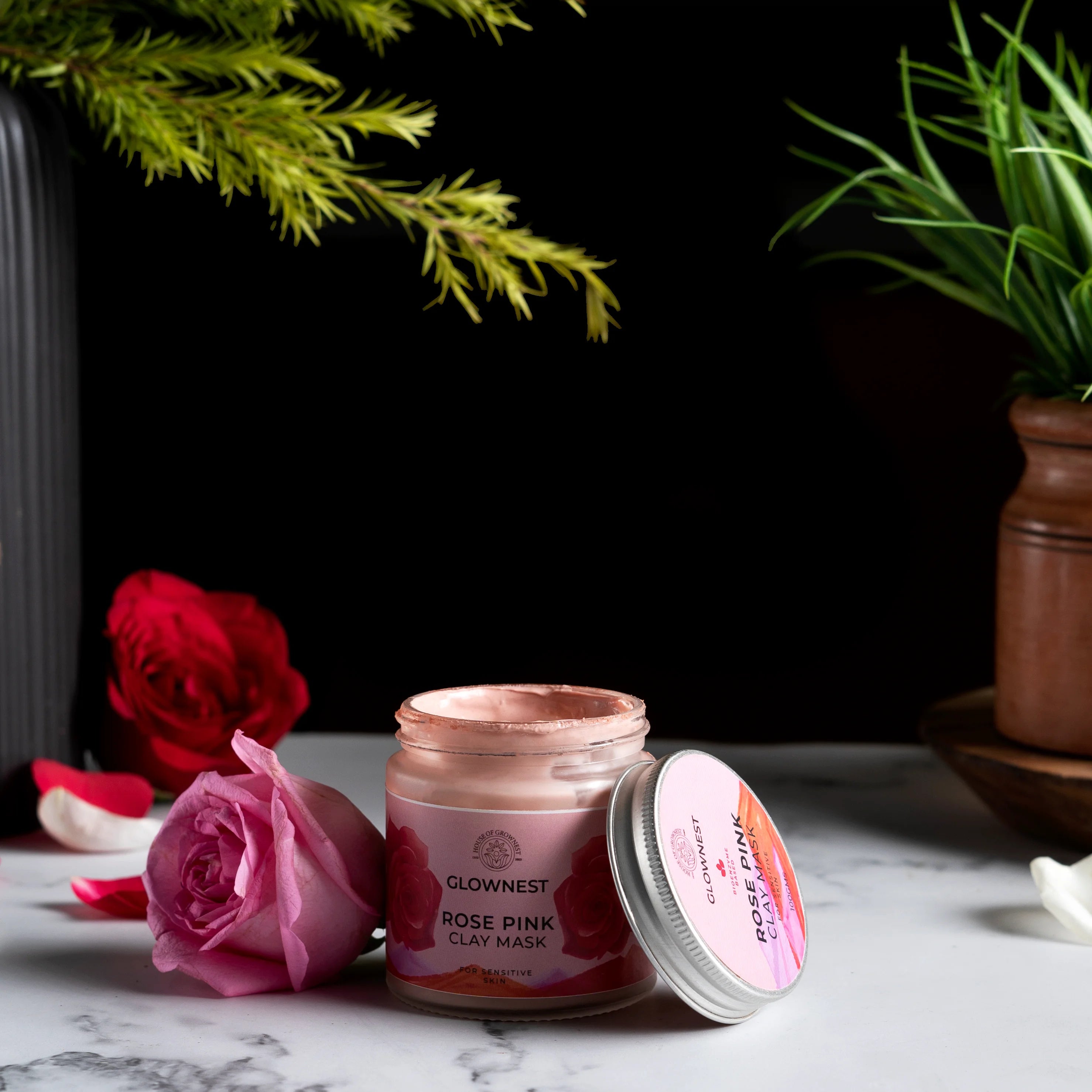 "ARUणी" Rose Pink Clay Mask