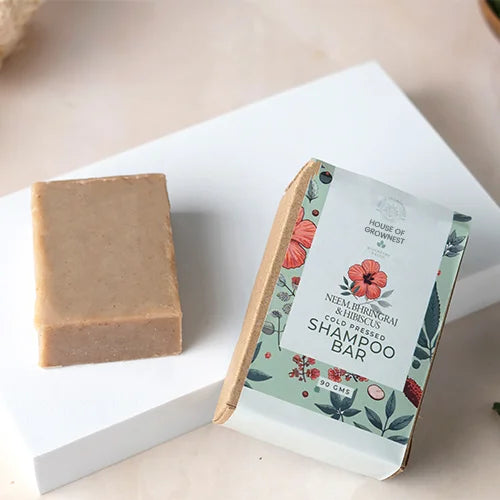 Shampoo Bar (Unisex) Cold Pressed Neem Bhringraj & Hibiscus