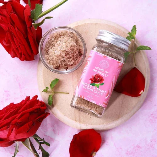 Rose & Mint Bath Scrub Salt
