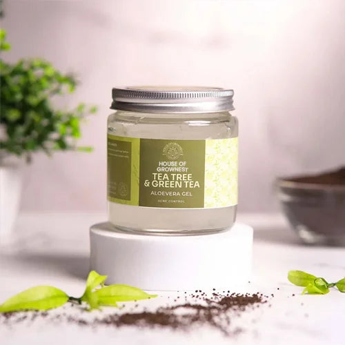 aloe vera and tea tree Aloe Vera Gel Tea Tree & Green Tea - Acne Control Gel