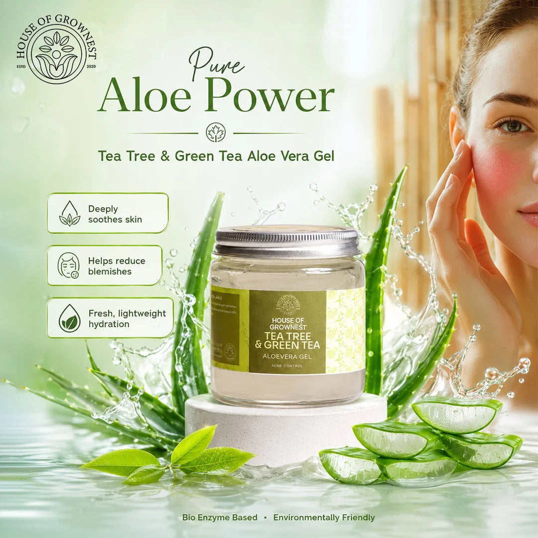 Aloe Vera Gel - Tea Tree & Green Tea
