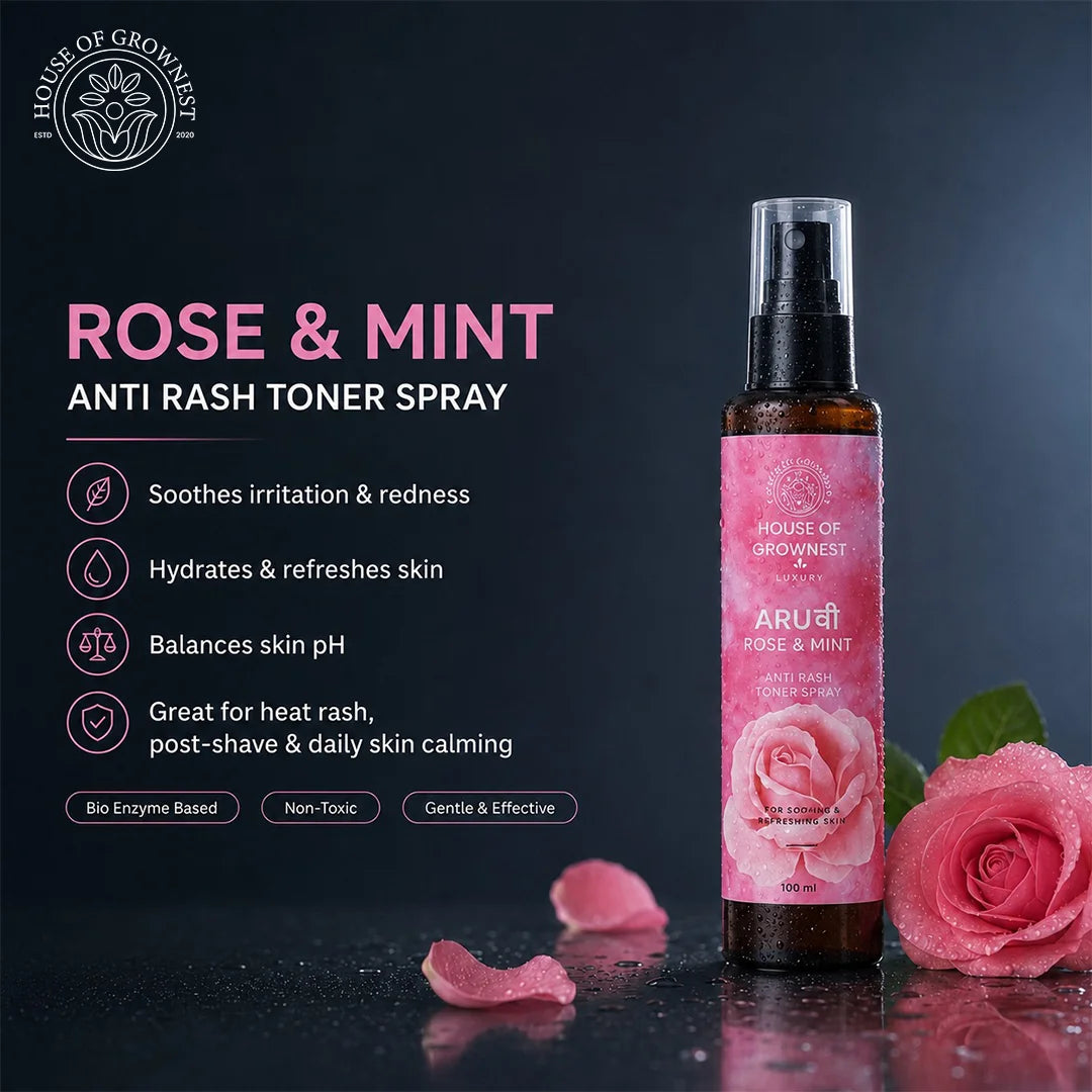 "ARUवी" Rose & Mint Anti Rash Toner Spray