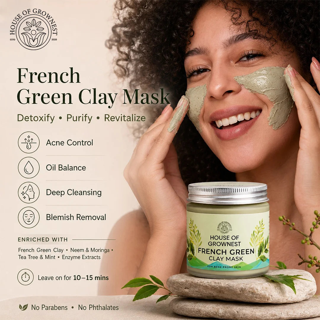 "KANमणी" French Green Clay Mask