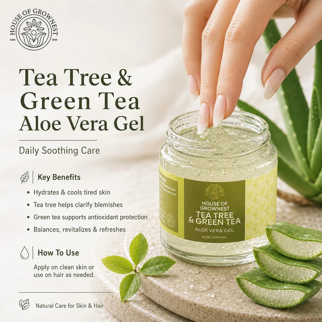 Aloe Vera Gel - Tea Tree & Green Tea