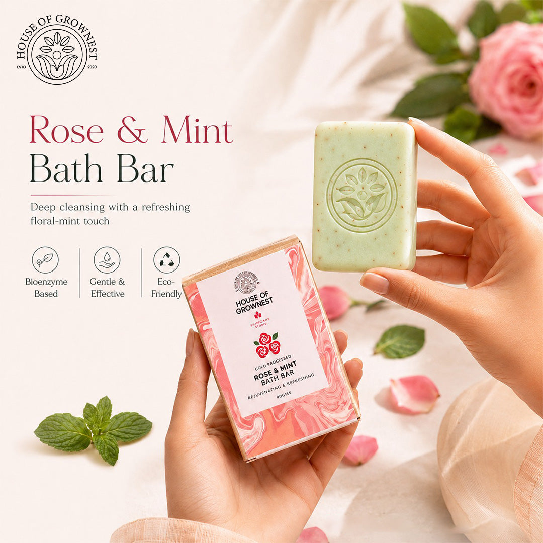 Rose & Mint Bath Bar