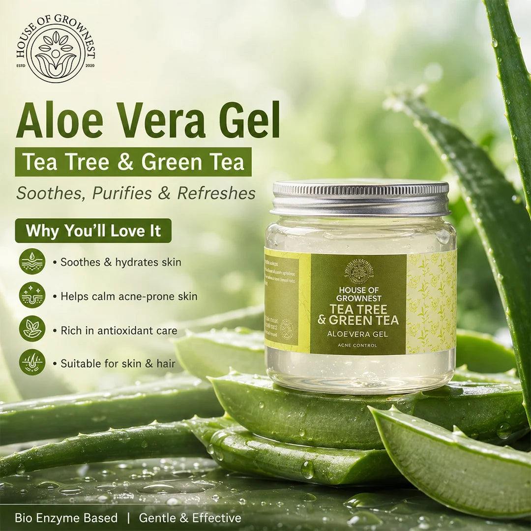 Aloe Vera Gel - Tea Tree & Green Tea