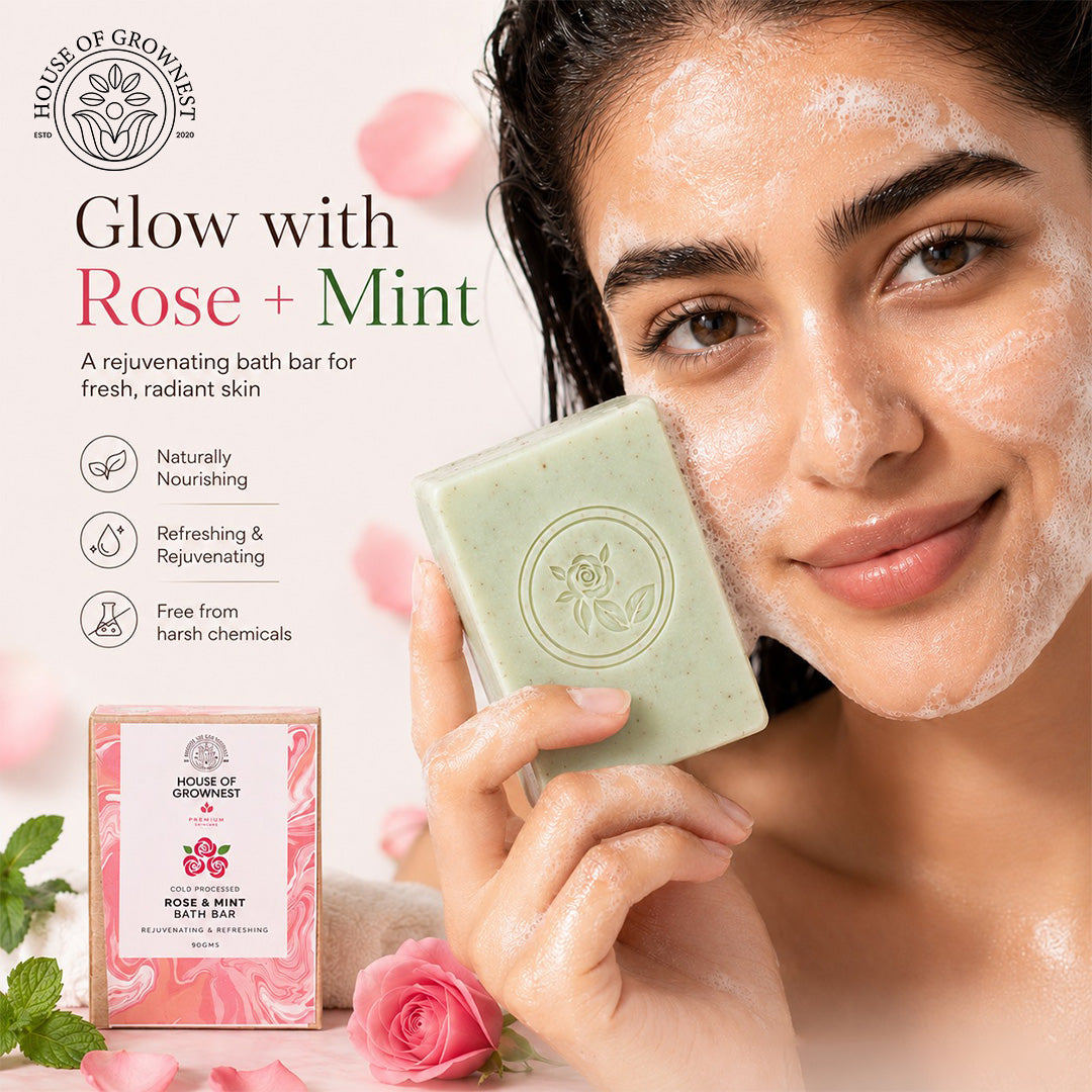 Rose & Mint Bath Bar