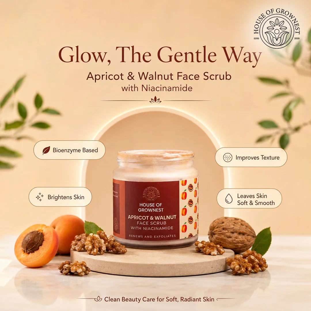Face & Body Scrub Apricot & Walnut & Niacinamide