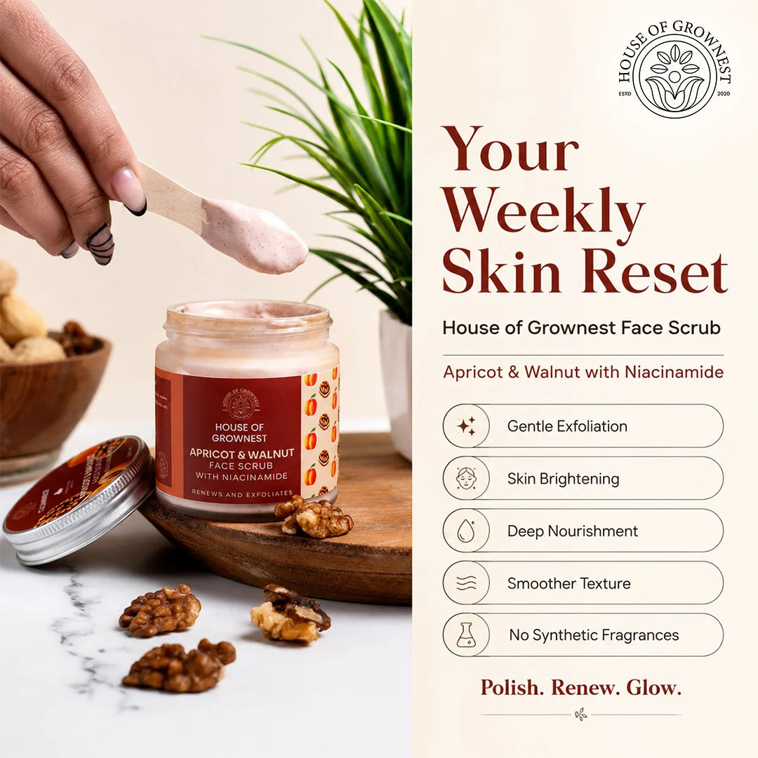 Face & Body Scrub Apricot & Walnut & Niacinamide