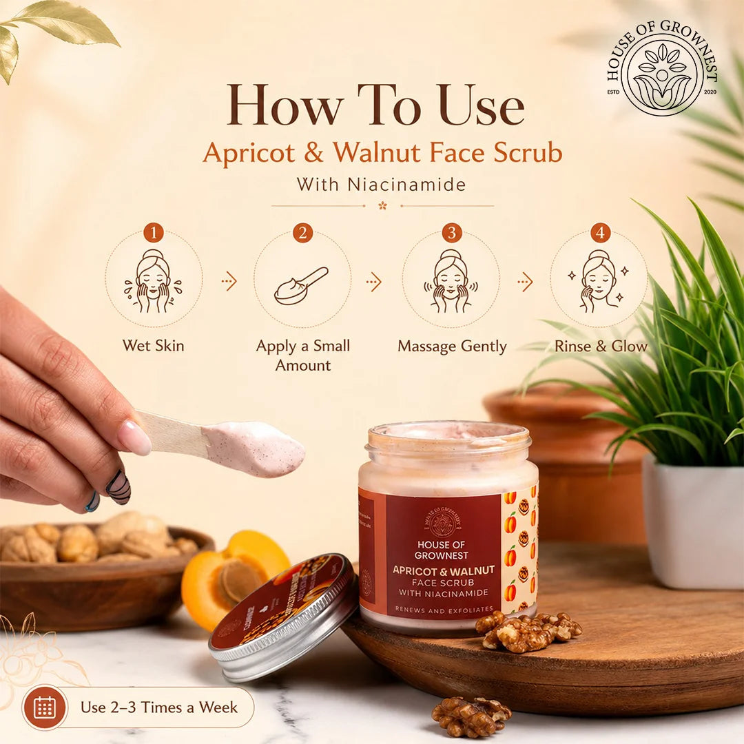 Face & Body Scrub Apricot & Walnut & Niacinamide