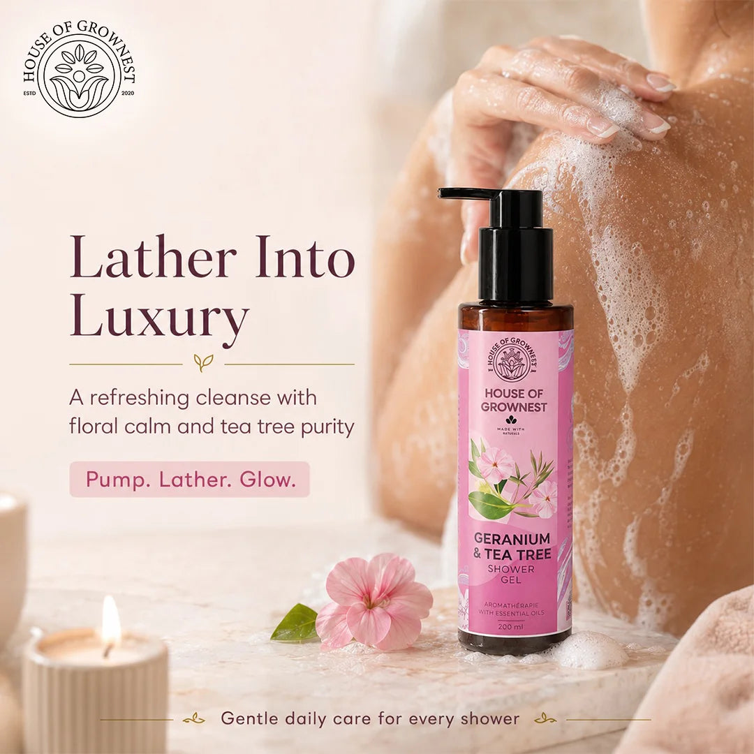 Geranium & Tea Tree Shower Gel