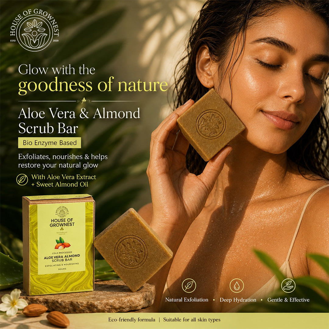 Aloe vera & Almond Scrub Bar