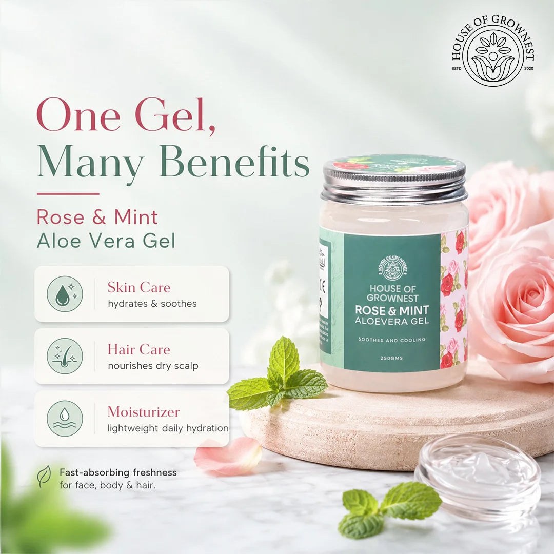 Aloe Vera Gel - Rose & Mint