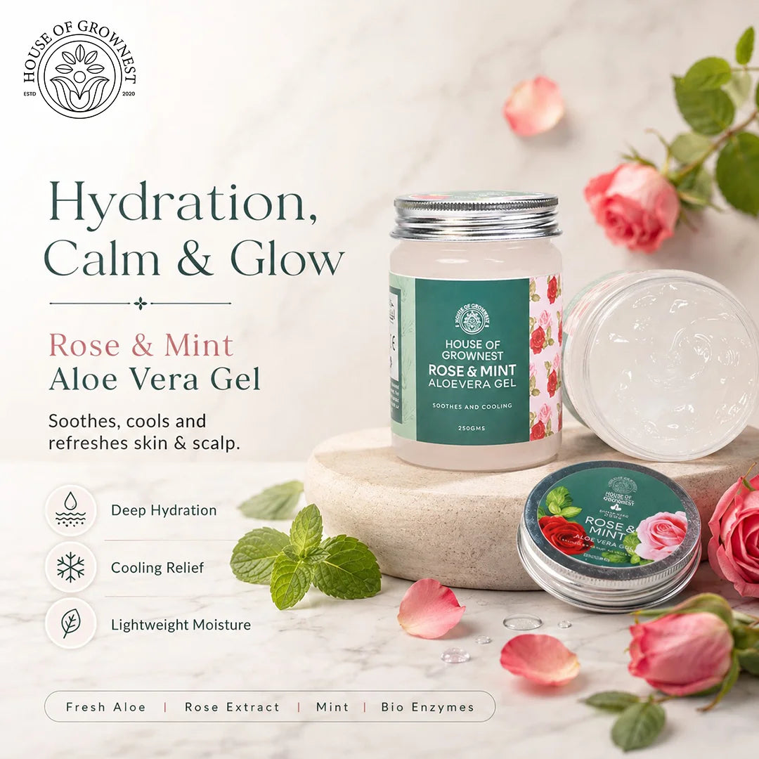 Aloe Vera Gel - Rose & Mint