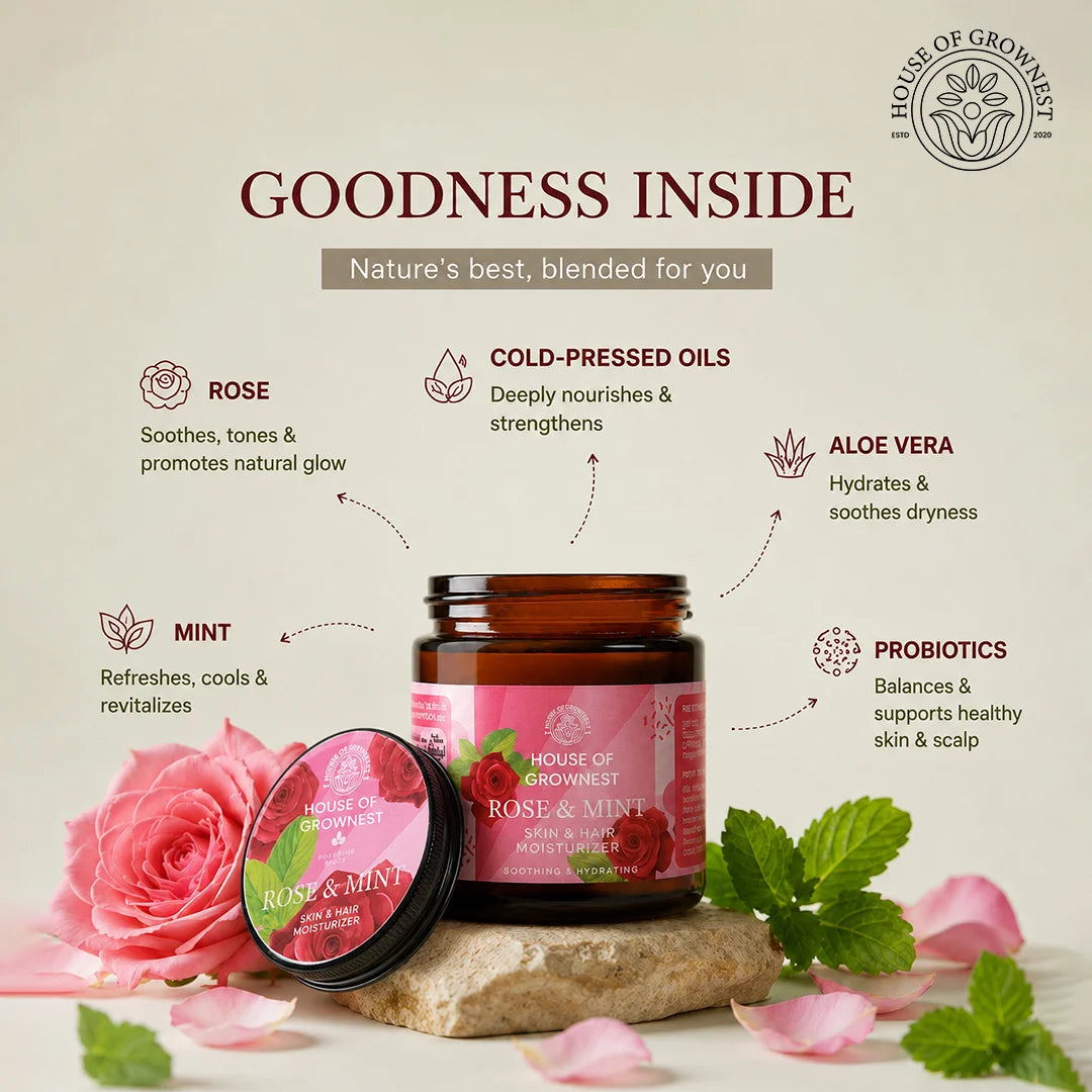 Rose & Mint - Skin & Hair Moisturiser