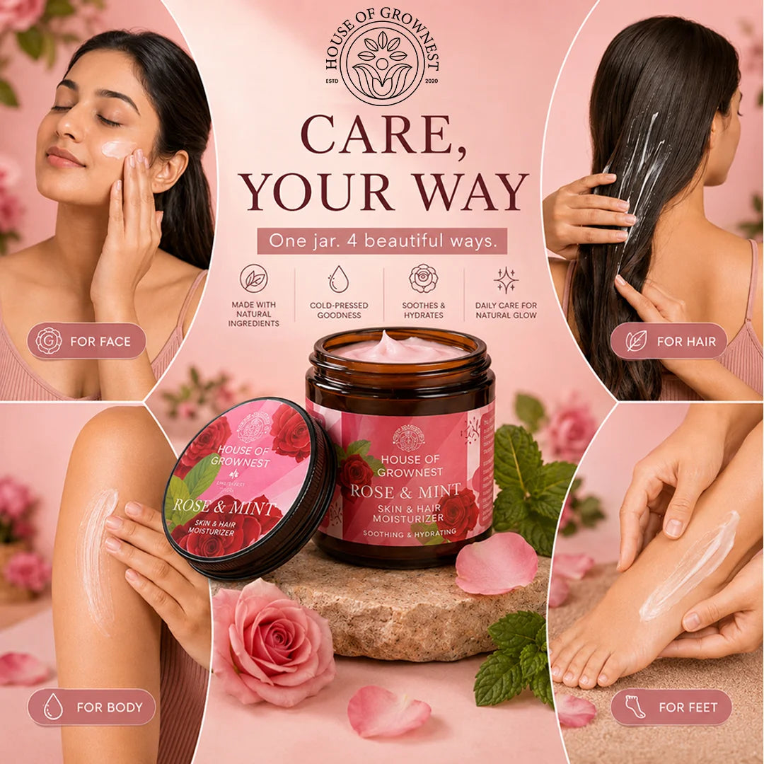 Rose & Mint - Skin & Hair Moisturiser