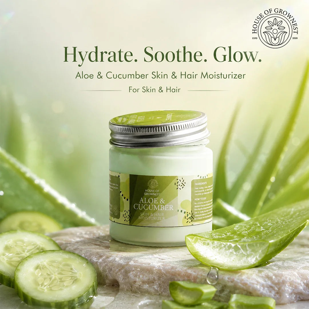 Aloe vera & Cucumber- Skin & Hair Moisturizer