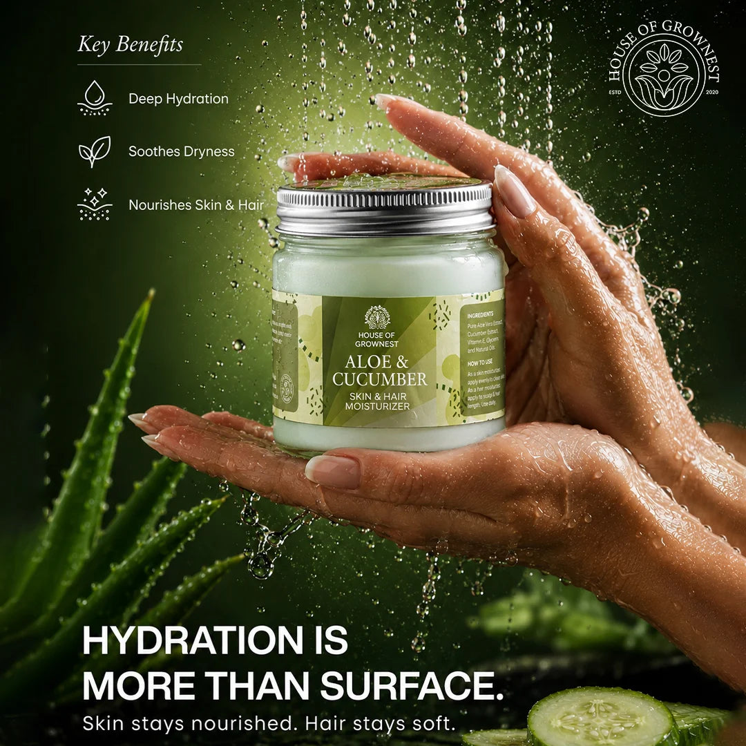 Aloe vera & Cucumber- Skin & Hair Moisturizer