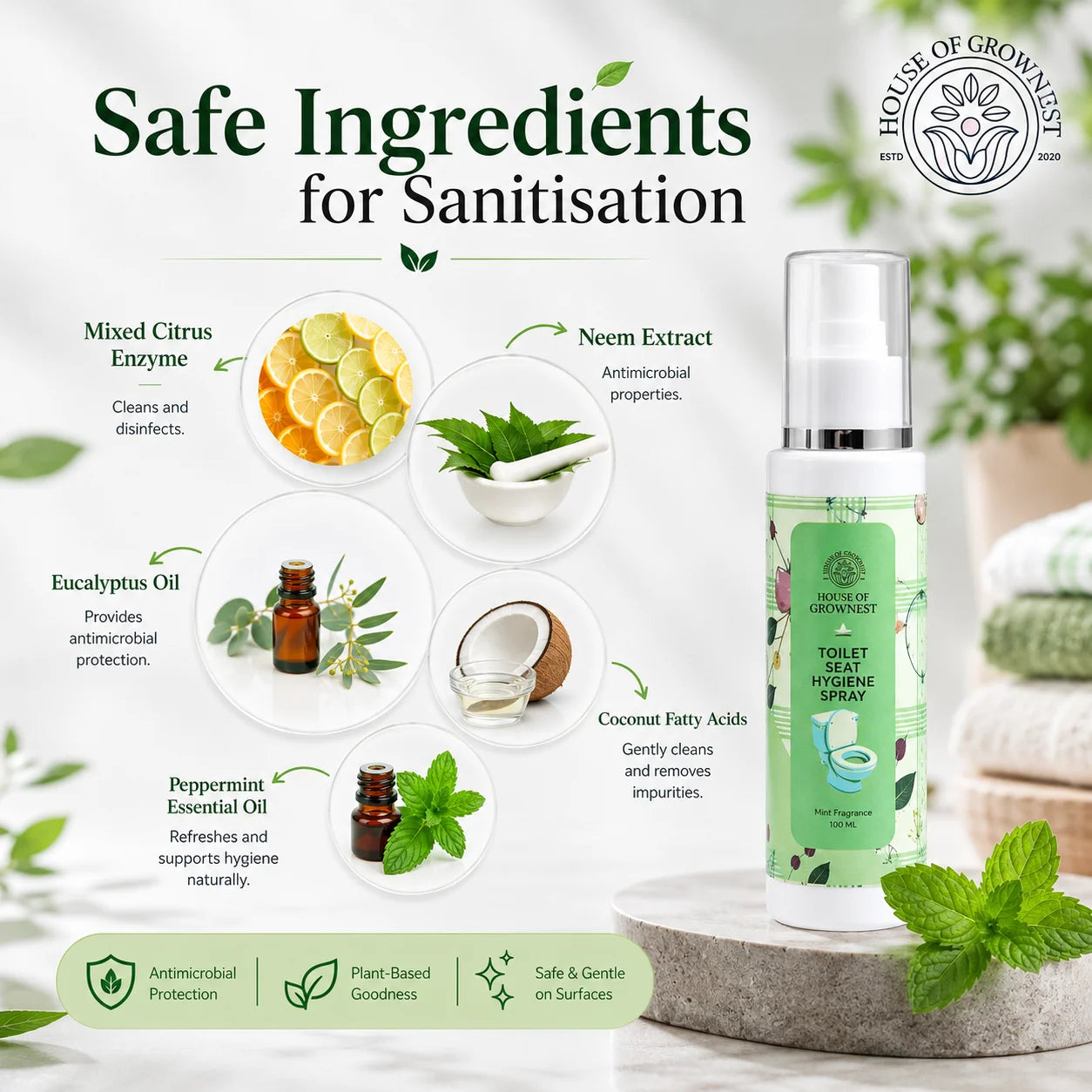 Toilet Seat Hygiene Spray