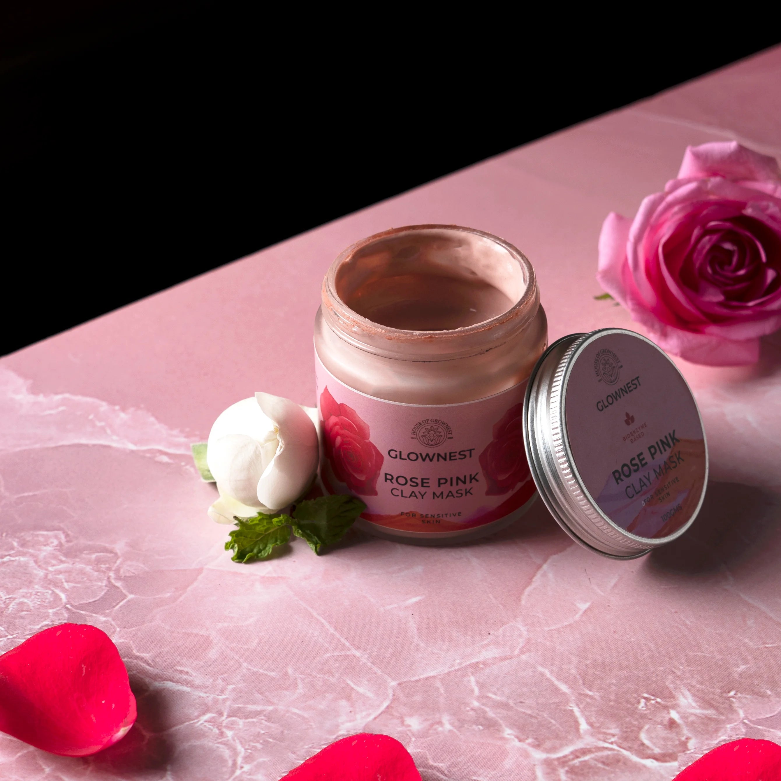 "ARUणी" Rose Pink Clay Mask