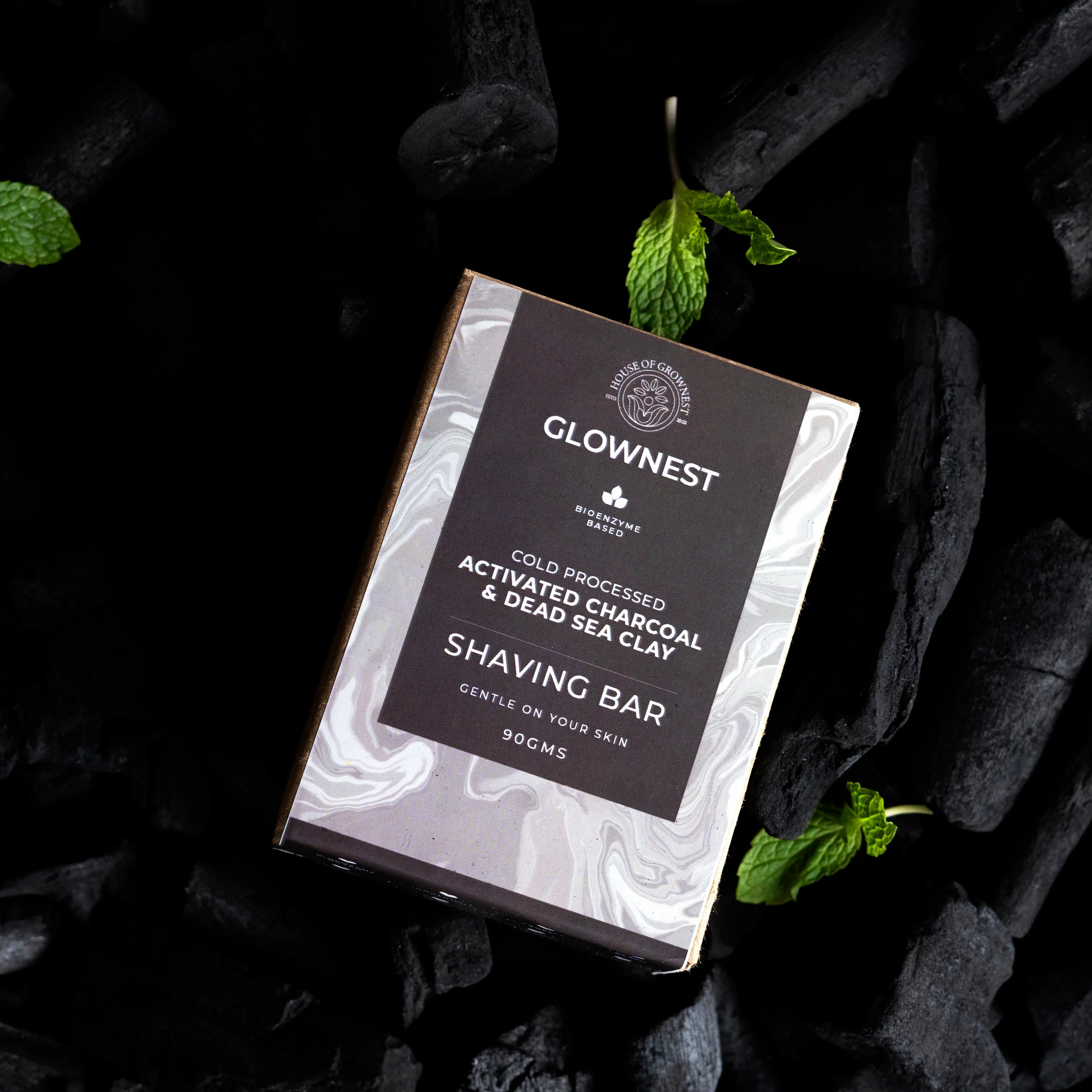 Activated Charcoal and Dead Sea Clay Shaving Bar