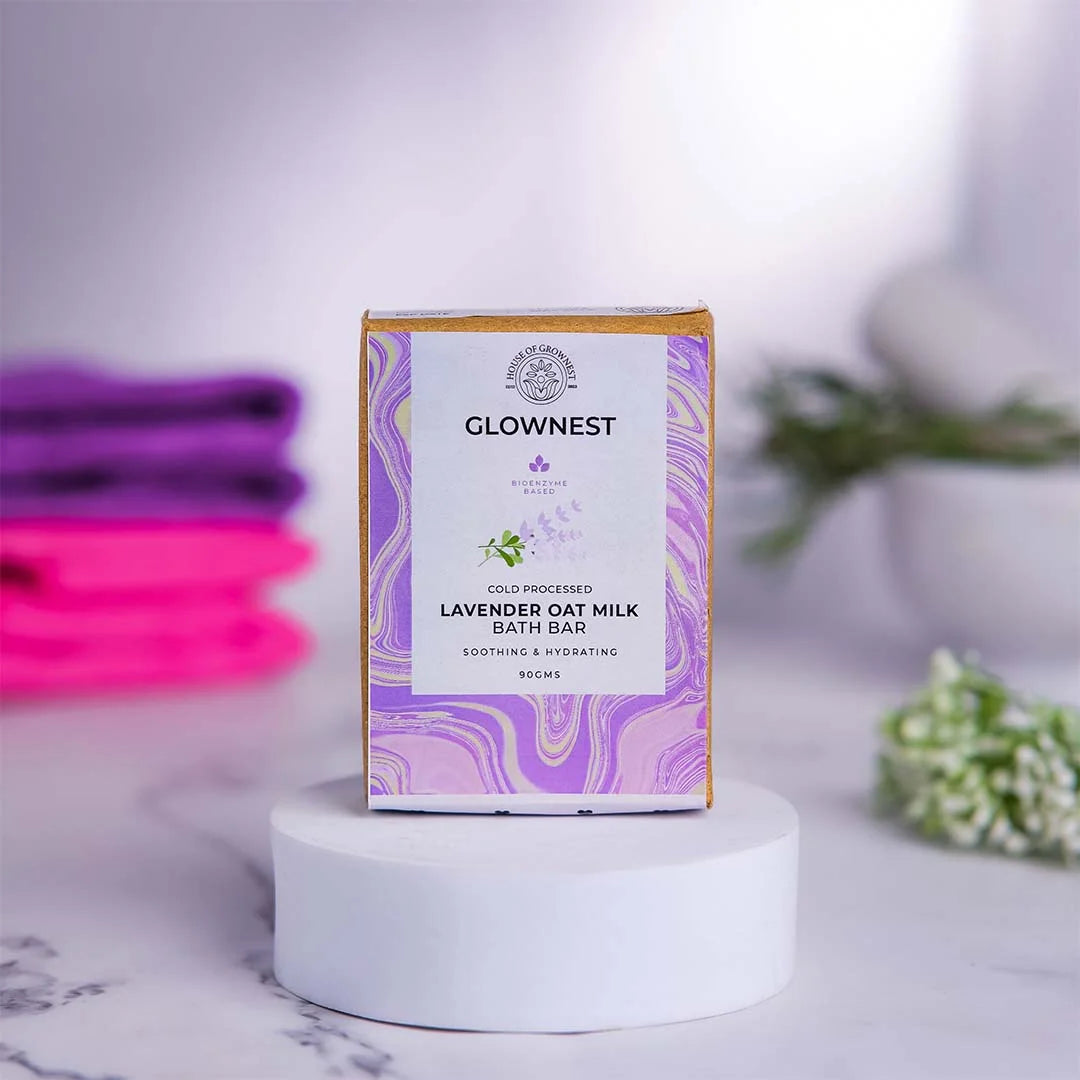 Bioenzyme Based Cold Pressed- Lavender Oat Milk Bath Bar