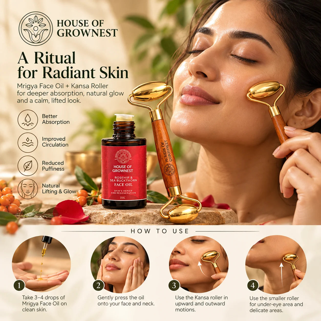 House of Grownest Kansa Face Roller